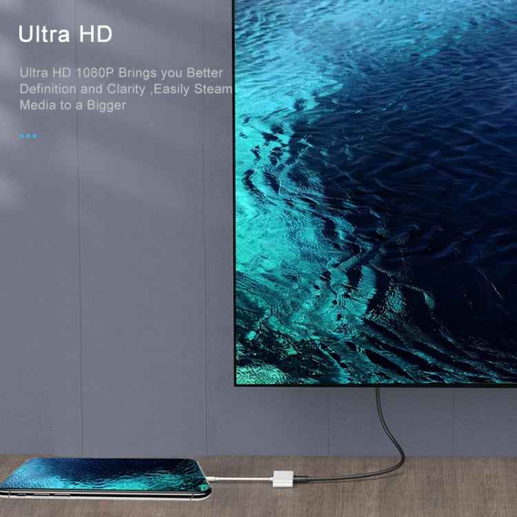 NK-103C 4 In 1 8 Pin to HDMI Multi-function Mobile Phone Converter Adapter