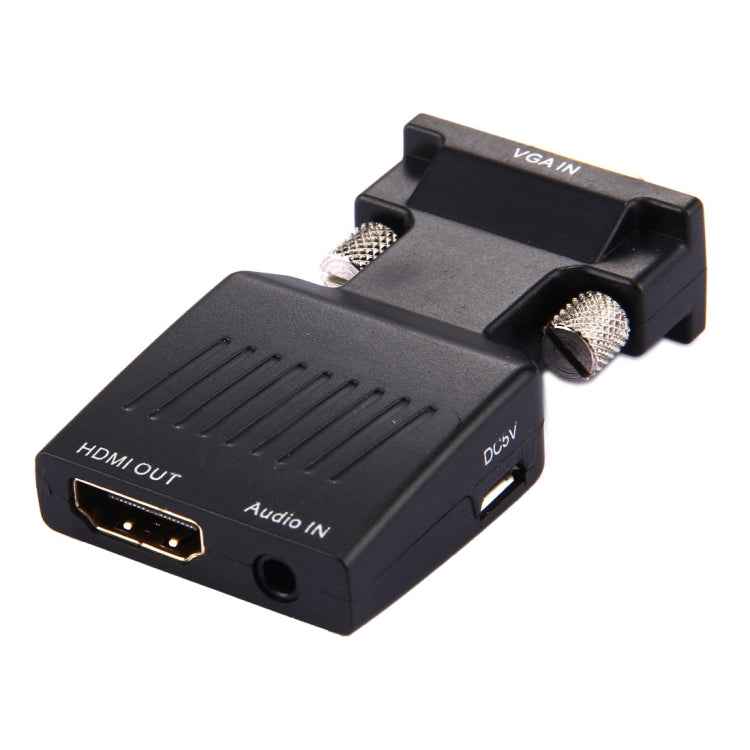 HD 1080P VGA to HDMI + Audio Video Output Converter Adapter for HDTV Monitor Projector