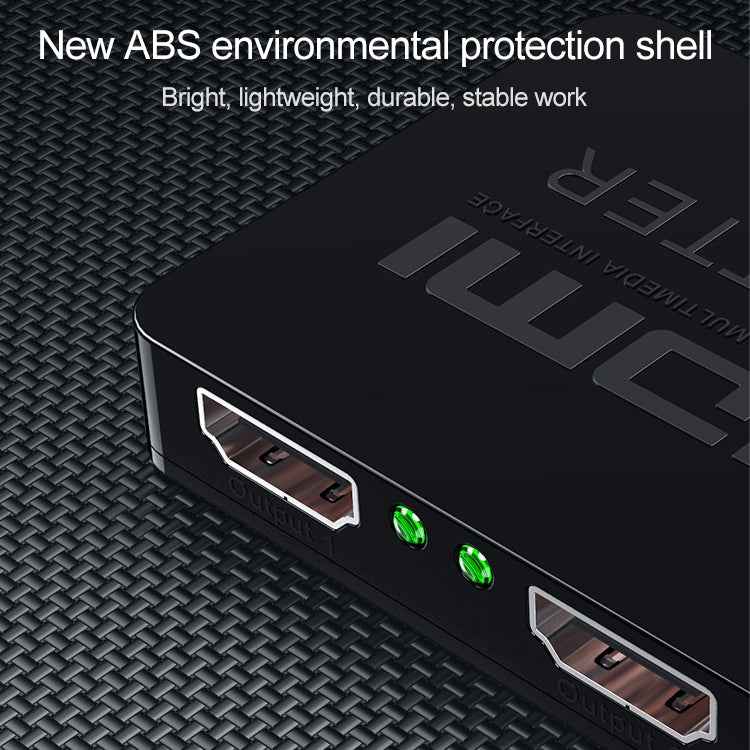 1x2 Mini HDMI Amplifier Splitter, Support 3D & 4K x 2K