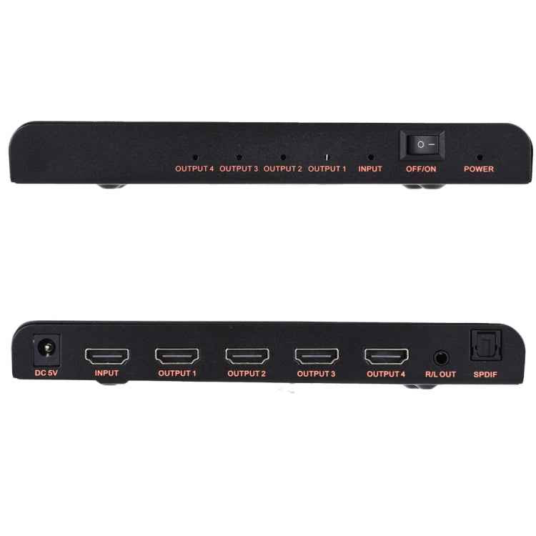 CY-042 1X4 HDMI 2.0 4K/60Hz Splitter, EU Plug