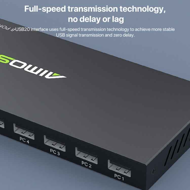 AIMOS AM-KM804 USB 8 In 4 Out Switch