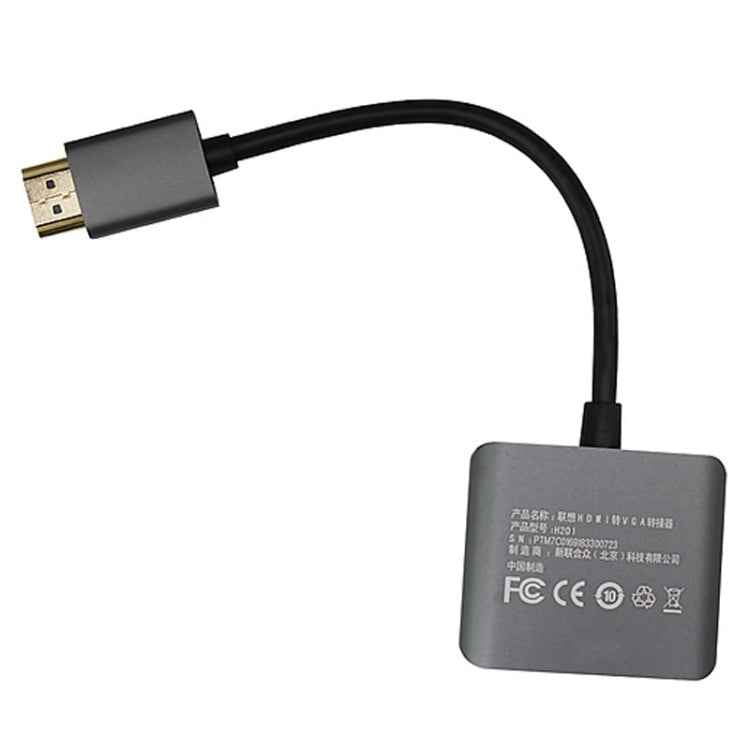 Lenovo F1-H01 HDMI to VGA Cable Aluminum Alloy Converter