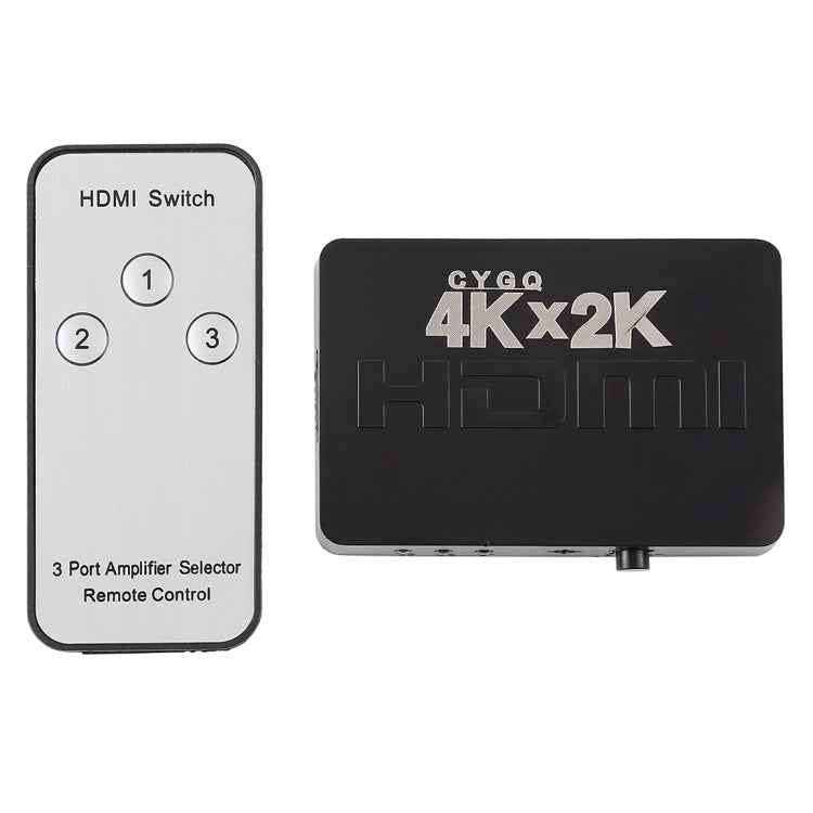 4K 3 Ports HDMI Switch with Remote Control