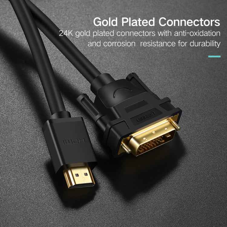 UGREEN DVI D(24+1) Male to HDMI Male HD 2K Two-way Interchanging Line,Length: 1m