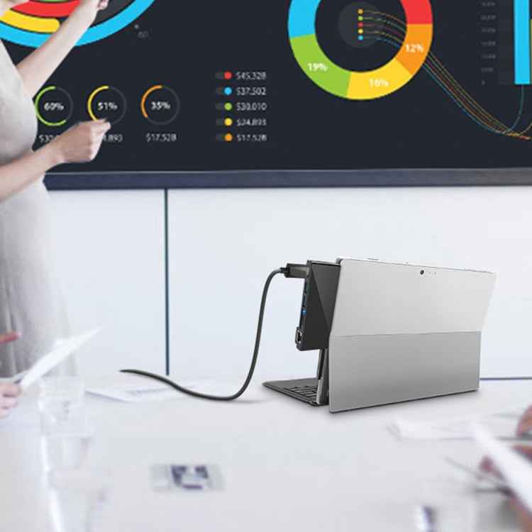 ROCKETEK SK-S4HL RJ45 + 2 x USB 3.0 + HDMI + SD / TF Memory Card Reader HUB 4K HDMI Adapter