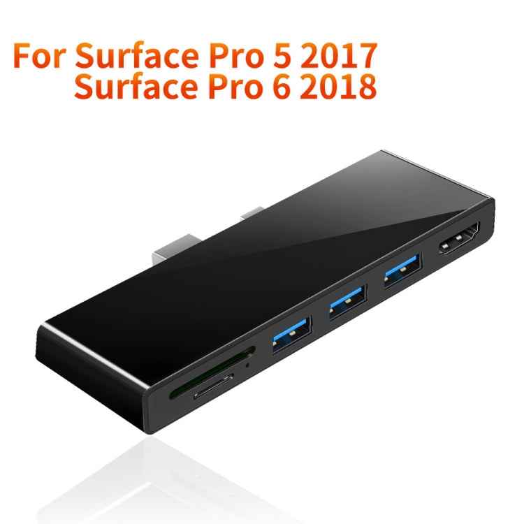 ROCKETEK SK-S5H 3 x USB 3.0 + HDMI + SD / TF Memory Card Reader HUB 4K HDMI Adapter