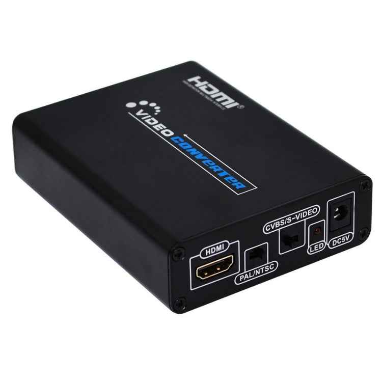 HDMI to Composite / AV S-Video Converter RCA CVBS/L/R Video Converter Adapter, EU Plug