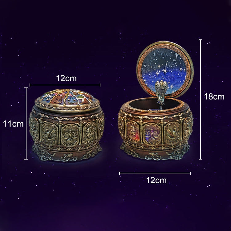Constellation Luminous Resin Music Box Creative Birthday Gift (Taurus)