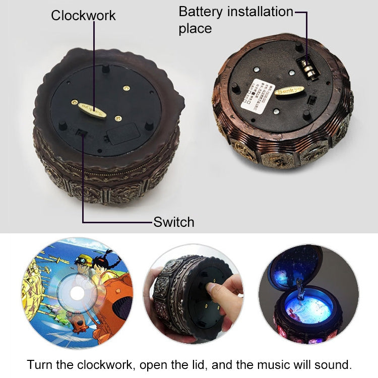 Constellation Luminous Resin Music Box Creative Birthday Gift (Taurus)