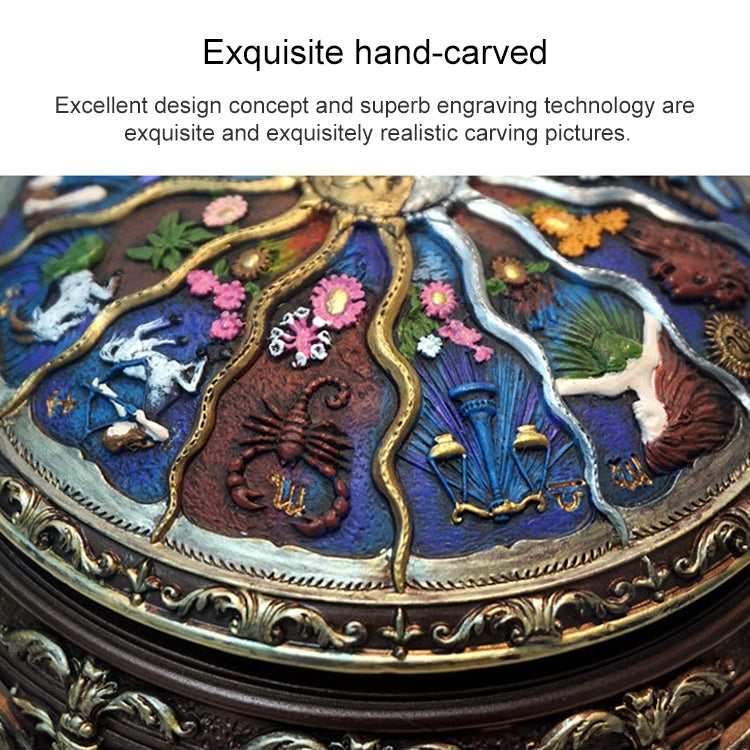 Constellation Luminous Resin Music Box Creative Birthday Gift (Taurus)