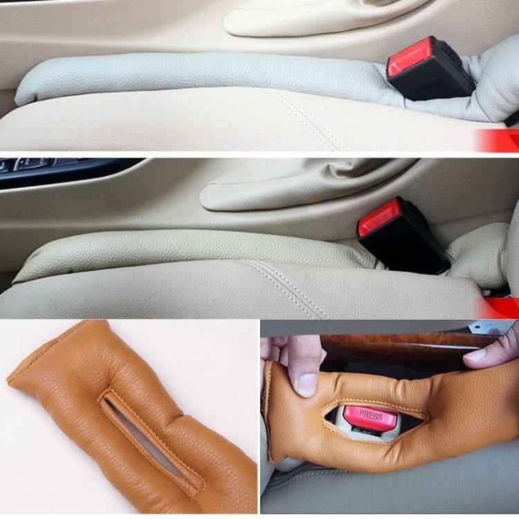 4 PCS Car Styling Accessories Seat Gap Filler Leather Pad Spacer Protective Softer Bar Slot Plug Car Gap Filler