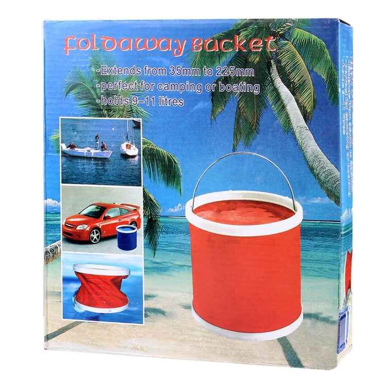 KANEED 11 Liter/2.9 Gallon Oxford Cloth Scalable Foldable Convenient Water Bucket for Camping/Car Washing/ Fishing/Hiking/Beach, Random Color Delivery