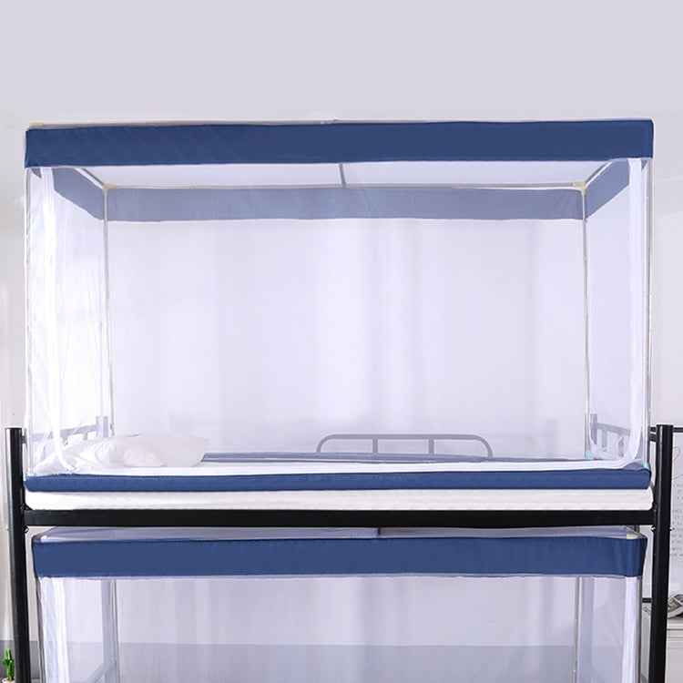 Student Dormitory Square Ceiling Zipper Mosquito Net Encryption Zipper Three Door Defence Mosquito for Upper Berth
