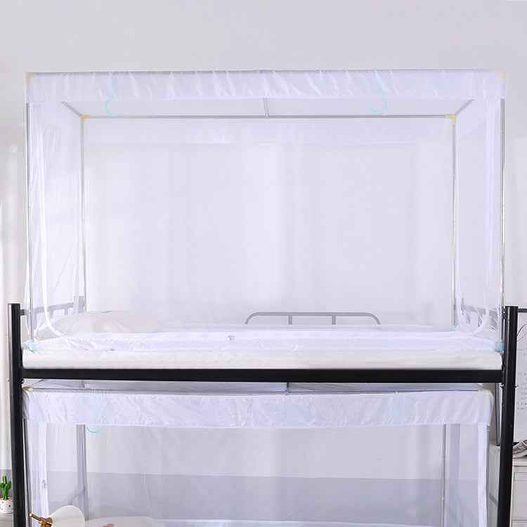 Student Dormitory Square Ceiling Zipper Mosquito Net Encryption Zipper Three Door Defence Mosquito for Upper Berth