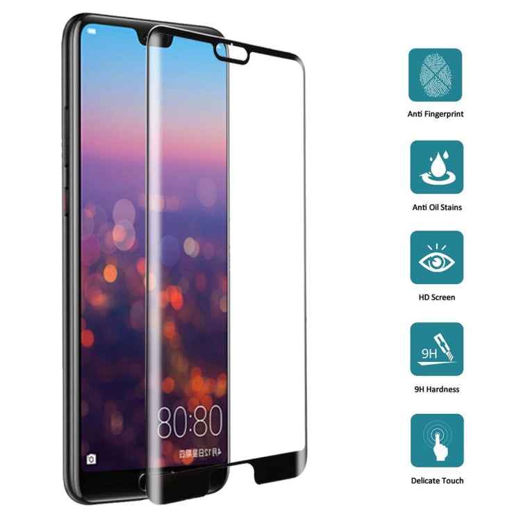 For Huawei P20 0.3mm 9H Surface Hardness 3D Full Screen Tempered Glass Film