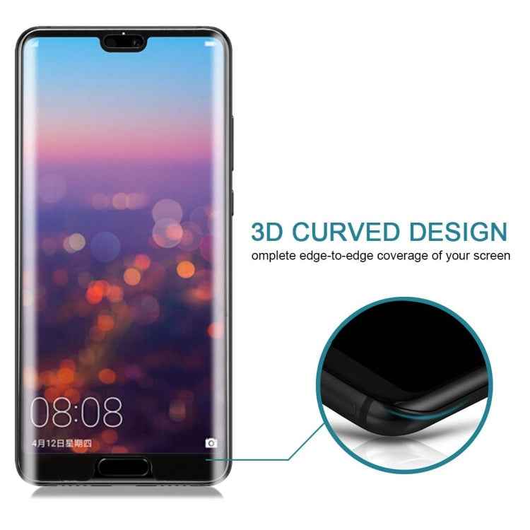 For Huawei P20 0.3mm 9H Surface Hardness 3D Full Screen Tempered Glass Film