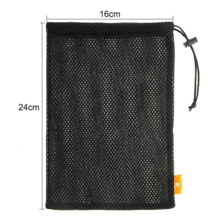 HAWEEL Nylon Mesh Drawstring Pouch Bag with Stay Cord for up to 7.9 inch Screen iPad and Tablet, Size: 24cm x 16cm