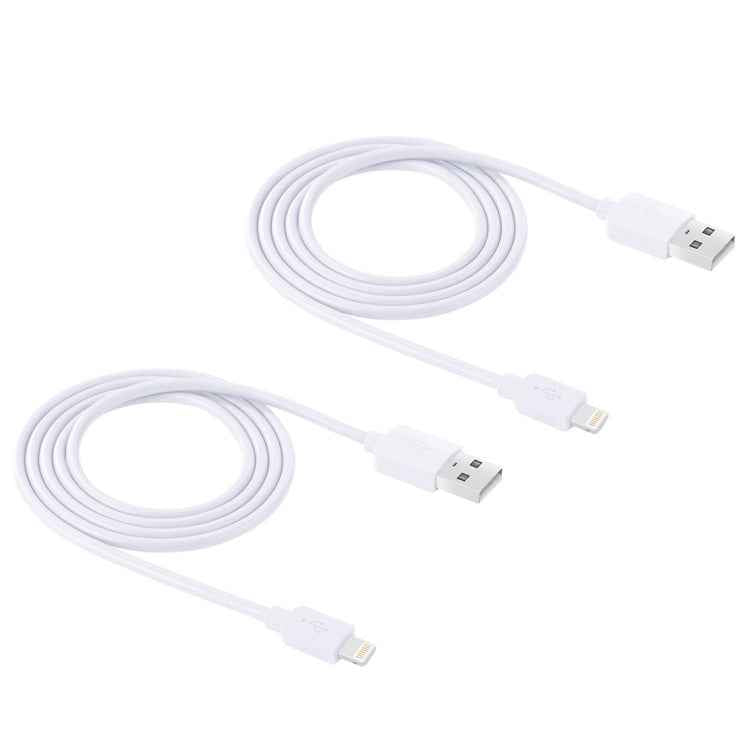 2 PCS HAWEEL 1m High Speed 8 pin to USB Sync and Charging Cable Kit for iPhone, iPad, 2pcs