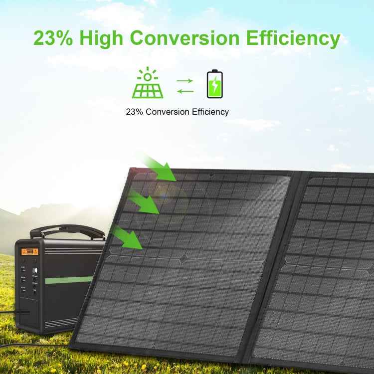 HAWEEL 60W Foldable Solar Panel Charger Travel Folding Bag