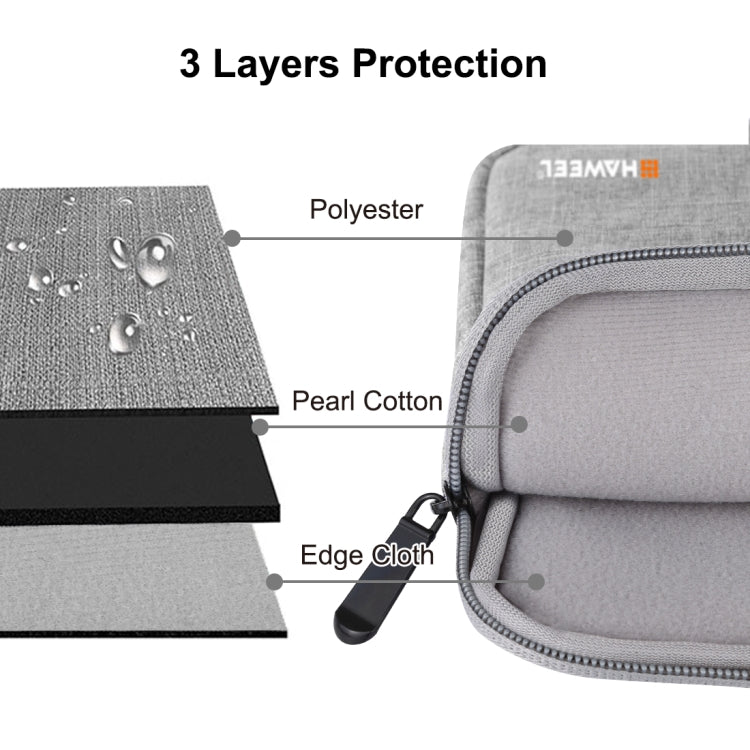 HAWEEL 11 inch Sleeve Case Zipper Briefcase Carrying Bag For Macbook, Samsung, Lenovo, Sony, DELL Alienware, CHUWI, ASUS, HP, 11 inch and Below Laptops / Tablets
