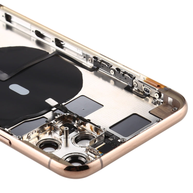 Battery Back Cover (with Side Keys & Card Tray & Power + Volume Flex Cable & Wireless Charging Module) for iPhone 11 Pro Max