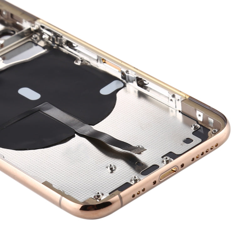 Battery Back Cover (with Side Keys & Card Tray & Power + Volume Flex Cable & Wireless Charging Module) for iPhone 11 Pro Max, For ip11 Pro Max, For iPhone 11 Pro Max