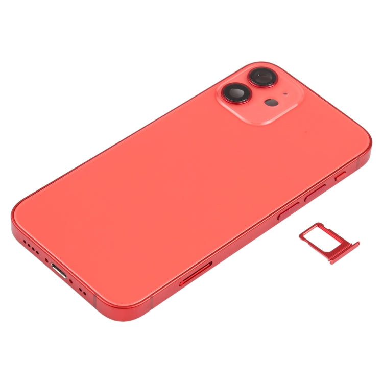 Battery Back Cover (with Side Keys & Card Tray & Power + Volume Flex Cable & Wireless Charging Module) for iPhone 12 Mini, For iPhone 12 Mini