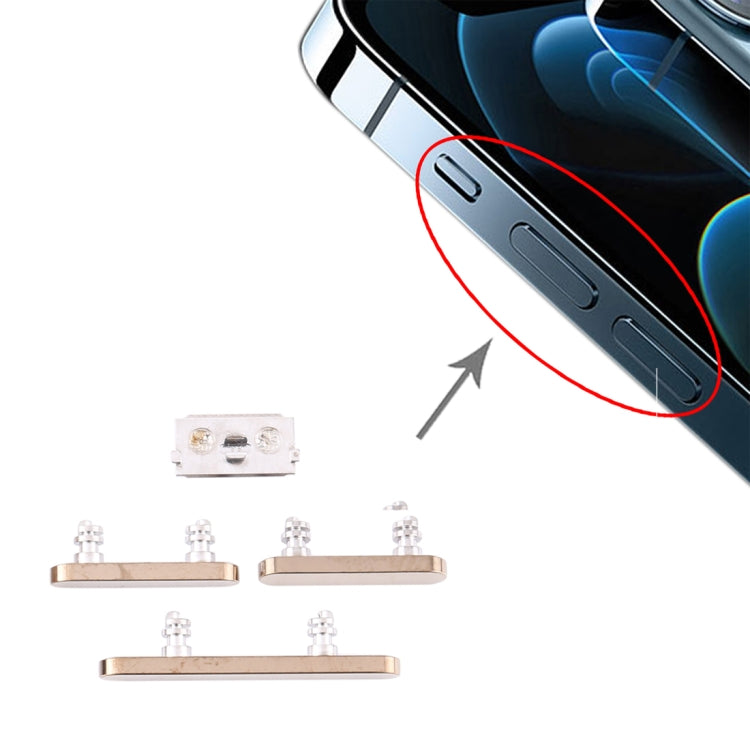Botón de encendido y botón de control de volumen para iPhone 12 Pro Max, para iPhone 12 Pro Max