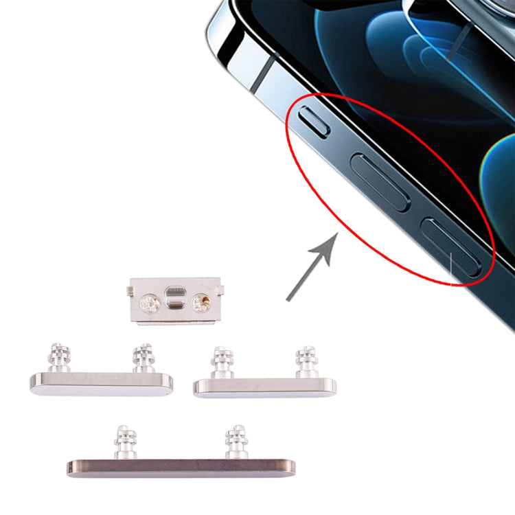 Botón de encendido y botón de control de volumen para iPhone 12 Pro Max, para iPhone 12 Pro Max