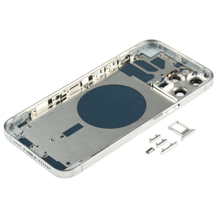 Back Housing Cover with SIM Card Tray & Side keys & Camera Lens for iPhone 12 Pro Max, For iPhone 12 Pro Max(with Card Tray & Side Keys), For iPhone 12 Pro Max(with SIM Card Tray & Side Keys)