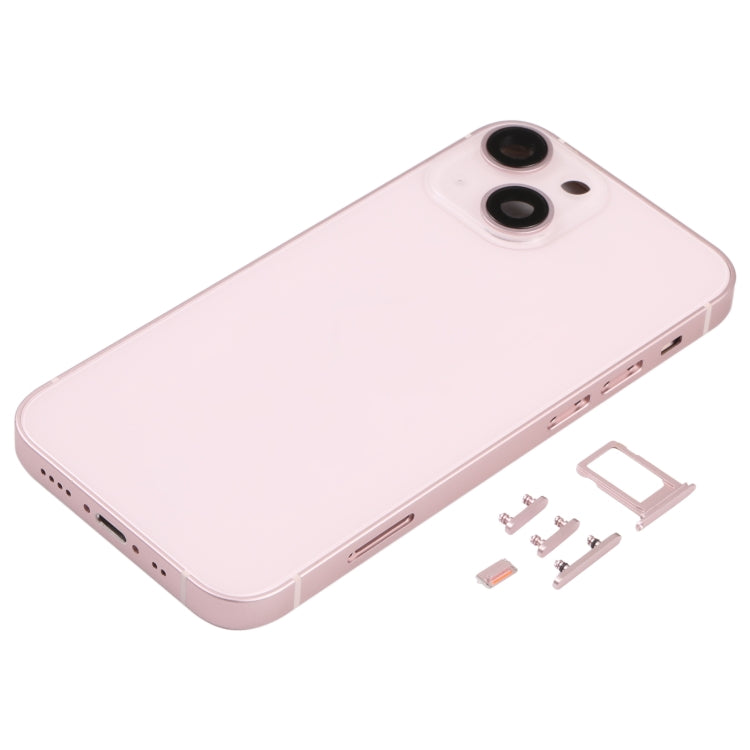 Back Housing Cover with SIM Card Tray & Side Keys & Camera Lens for iPhone 13 Mini, For iPhone 13 Mini