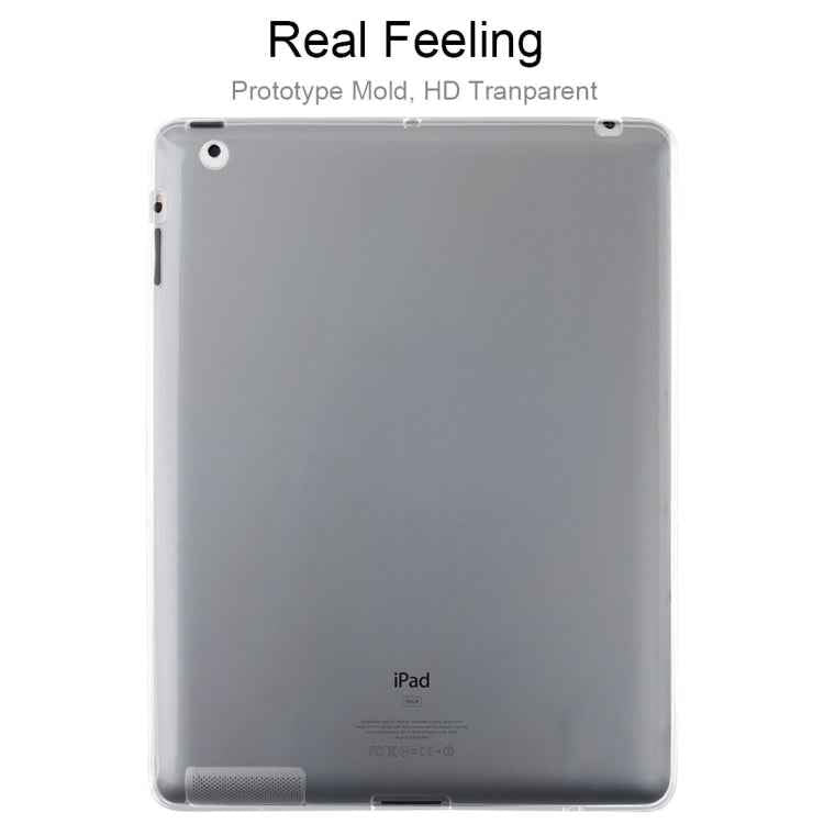 For iPad 4 / 3 / 2 3mm Shockproof Transparent Protective Case