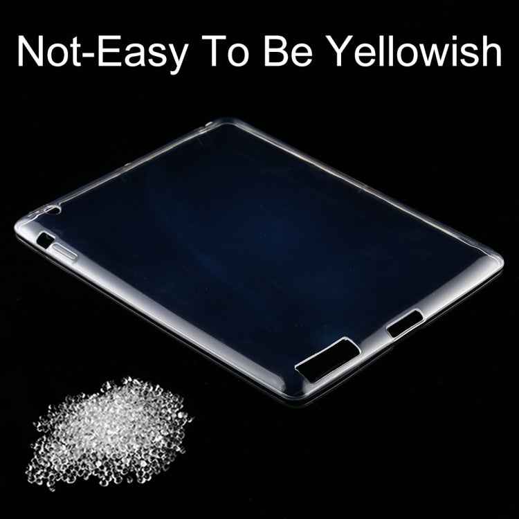 For iPad 4 / 3 / 2 3mm Shockproof Transparent Protective Case