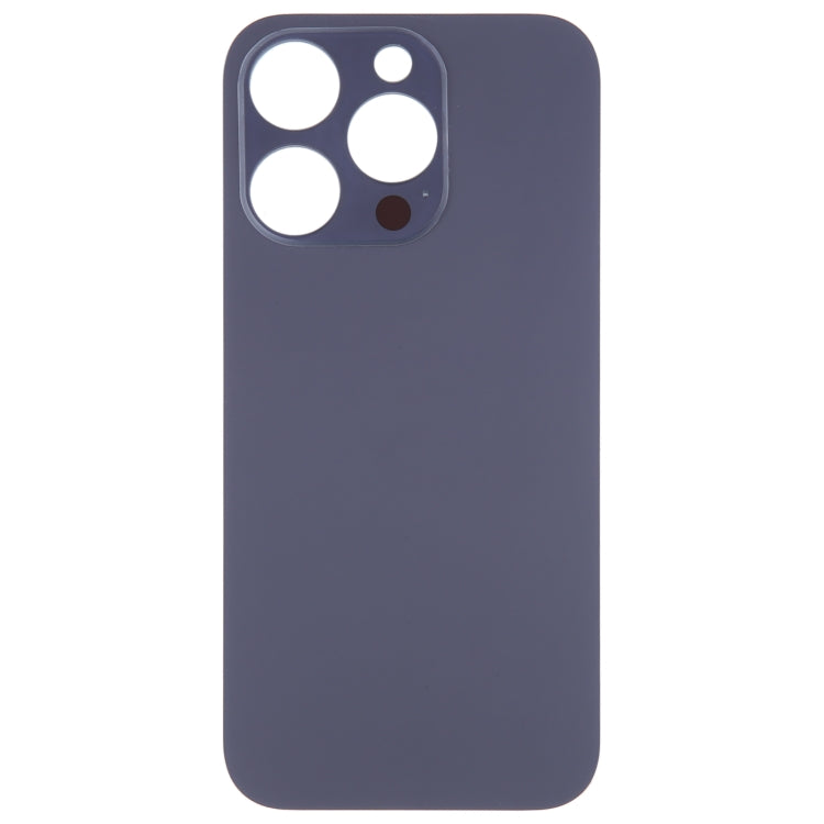 Tapa trasera de batería de cristal con orificio grande para cámara de fácil reemplazo para iPhone 14 Pro (no desmontable)
