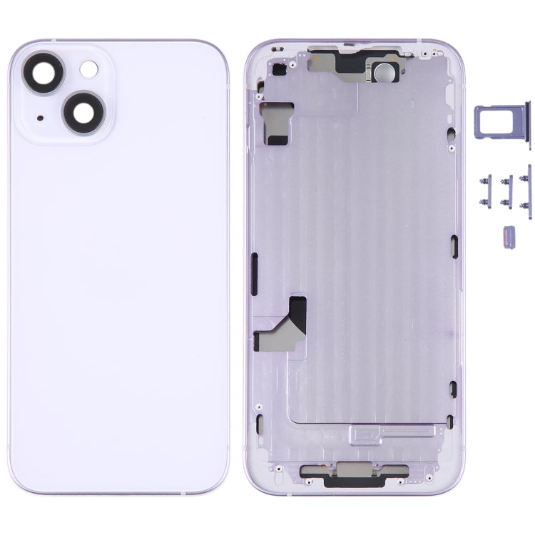 For iPhone 14 Battery Back Cover with Middle Frame / Side Keys, For iPhone 14 (with Middle Frame)