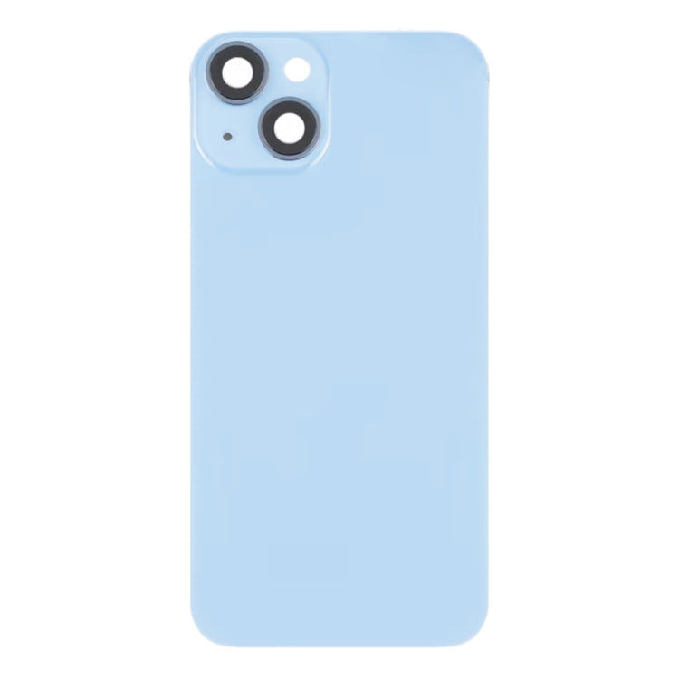 For iPhone 14 Glass Battery Back Cover with Flash Bracket + Wireless Charging Module