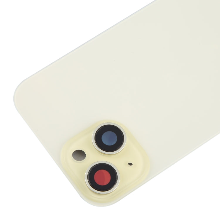 For iPhone 15 Battery Back Cover with Camera Lens Cover + MagSafe Magnet