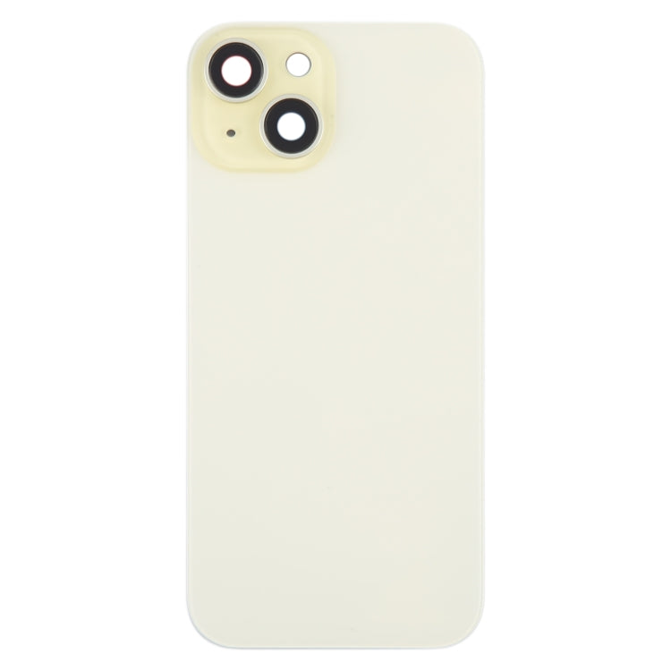 For iPhone 15 Plus Battery Back Cover with Camera Lens Cover + MagSafe Magnet