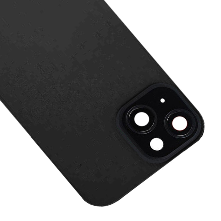 Coque arrière en verre pour iPhone 15 Plus avec support de flash et module de chargement sans fil