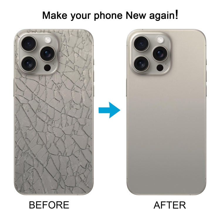 For iPhone 15 Pro Glass Battery Back Cover with Flash Bracket + Wireless Charging Module, For iPhone 15 Pro