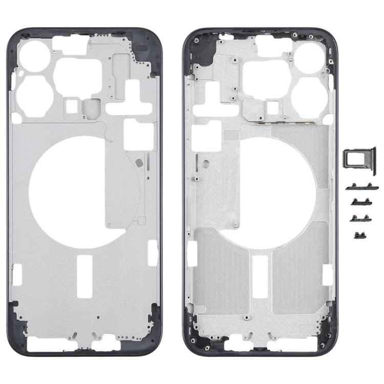For iPhone 15 Pro Max Middle Frame Bezel Plate with Side Keys + Card Tray, Version:CE EU Version