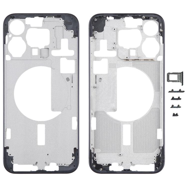 For iPhone 15 Pro Max Middle Frame Bezel Plate with Side Keys + Card Tray, Version:CE EU Version, For iPhone 15 Pro Max(CE EU Version)