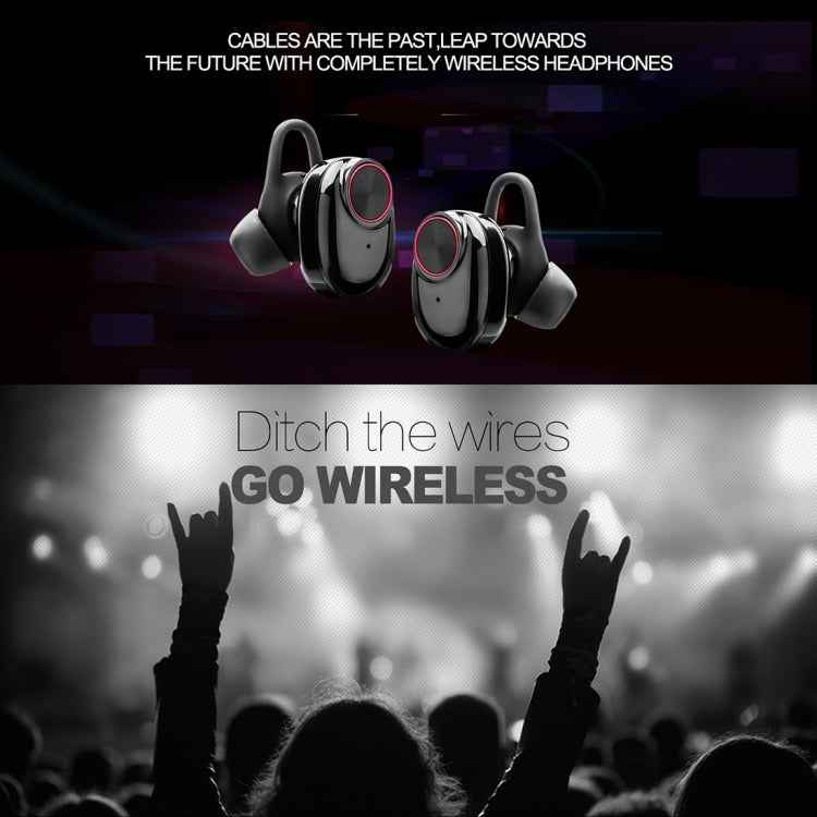 BTH-V5 DSP Noise Cancelling Earbuds Sports Wireless Bluetooth V5.0 Headset with Charging Case, Compatible with iPhone and Android