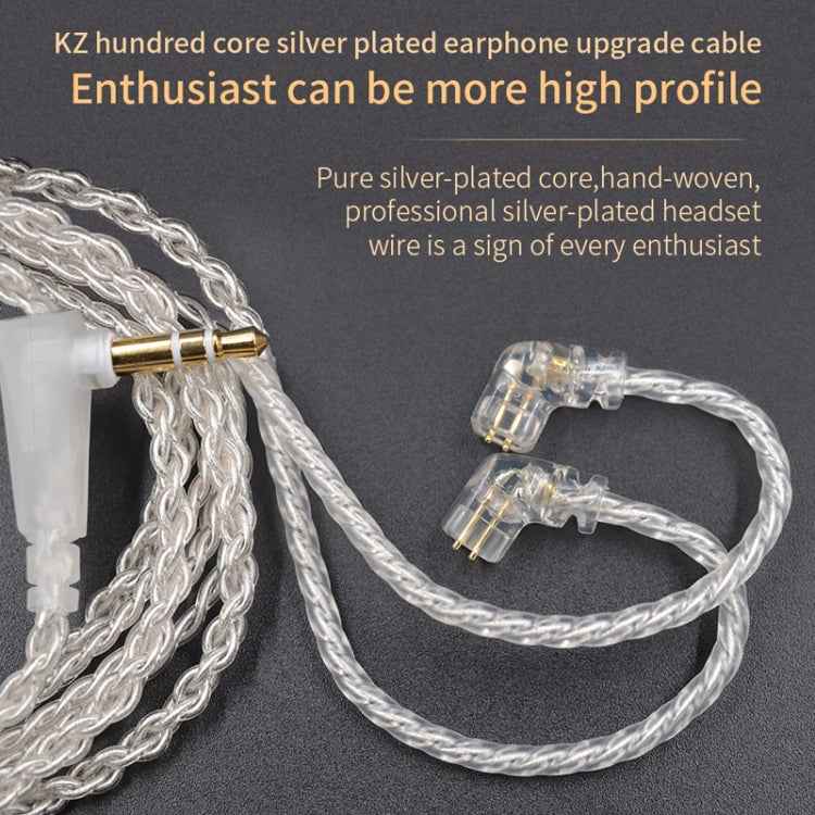 KZ C 8 Pin Oxygen-free Copper Silver Plated Upgrade Cable for KZ ZSN Earphones