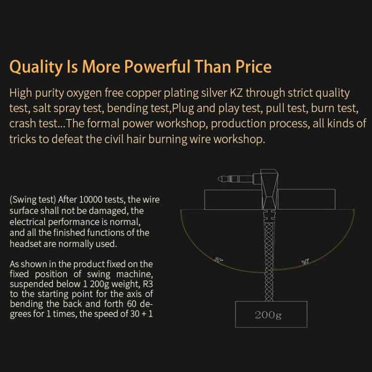 KZ C 8 Pin Oxygen-free Copper Silver Plated Upgrade Cable for KZ ZSN Earphones