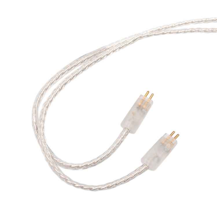 KZ A 8 Pin Oxygen-free Copper Silver Plated Upgrade Cable for KZ ZS3 / ZS4 / ZS5 / ZS6 / ZSA Earphones