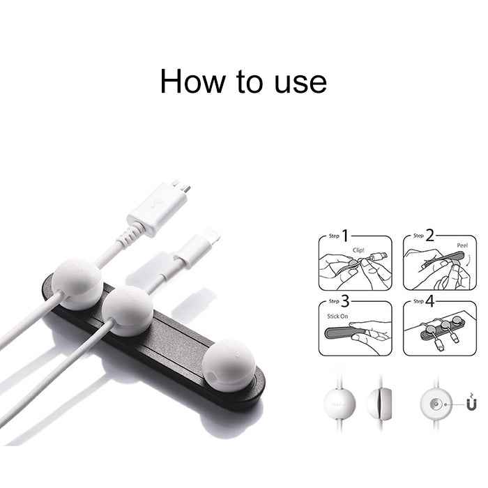 Magnetic Wire Take-up Cable Winder Magnetic Holder Desktop Storage