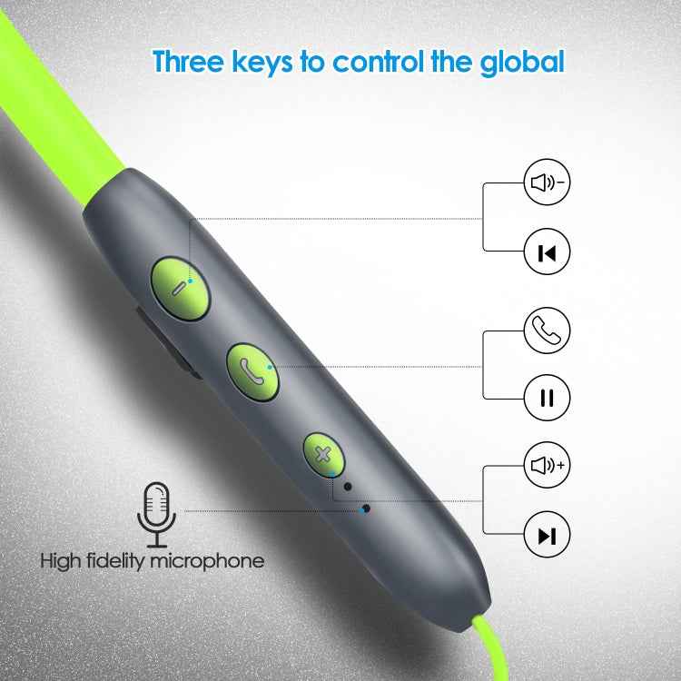 BH-I37 Bluetooth 5.0 Wire-controlled Bluetooth Earphone Built-in High-fidelity Microphone, Support Call