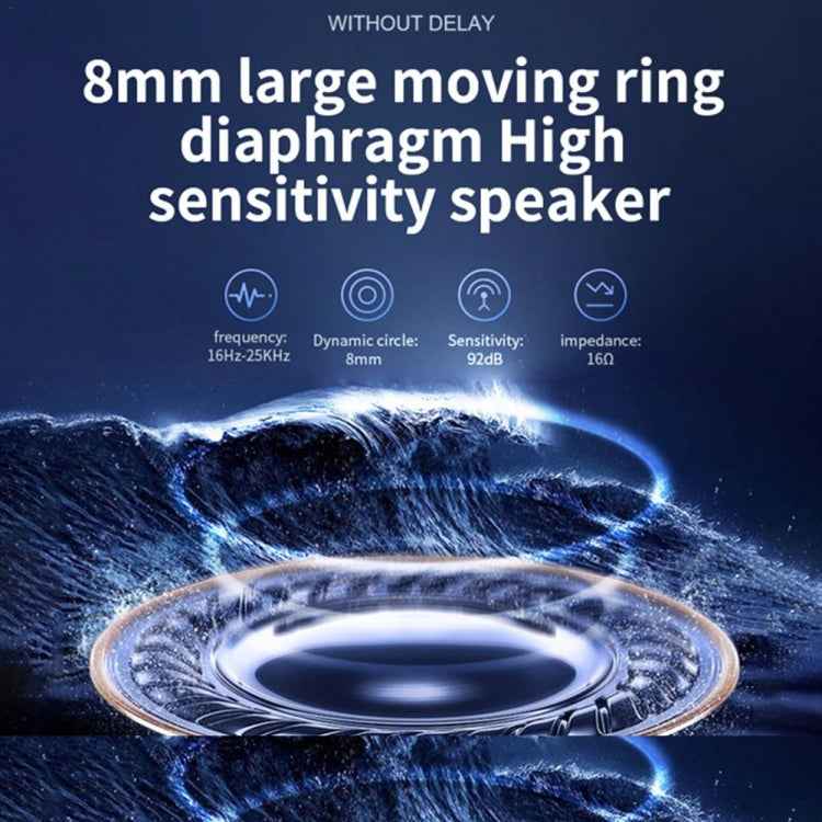 V21 Mini Single Ear Stereo Bluetooth V5.0 Wireless Earphones without Charging Box