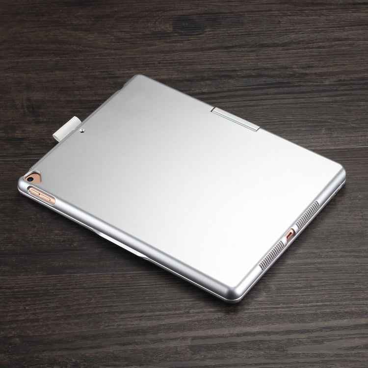 F102AS For iPad 10.2 inch Colorful Backlit Rotatable Bluetooth Keyboard Leather Tablet Case with Pen Slot Function